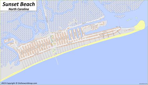 Sunset Beach Map | North Carolina, U.S. | Detailed Maps of Sunset Beach