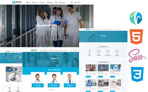 Medidoc - Medical & Doctor Html5 Css3 Theme Website Template