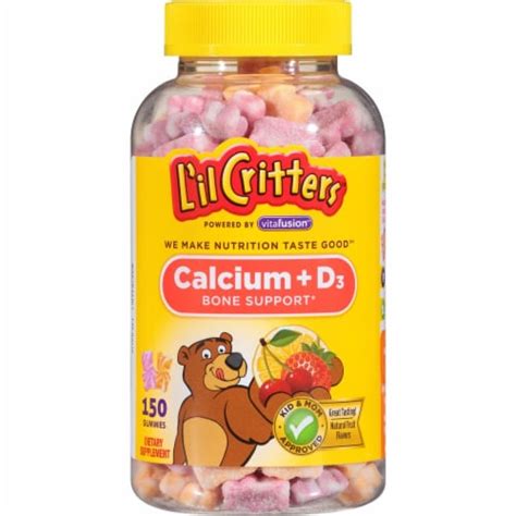 L'il Critters Calcium + D3 Gummies, 150 ct - Kroger