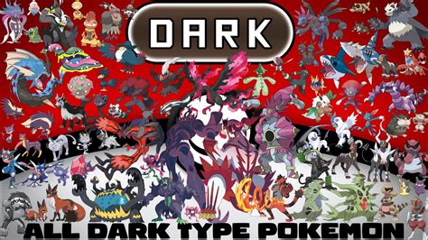 Every Dark Type Pokémon, Mean Type! - YouTube