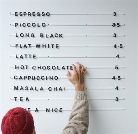 The Wall-Mounted Baker Menu Lets You Get Creative with Words