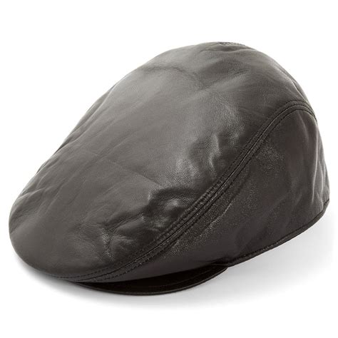 Black Leather Flat Cap | In stock! | Major Wear