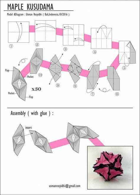 Origami ideas: Step By Step Modular Origami Ball