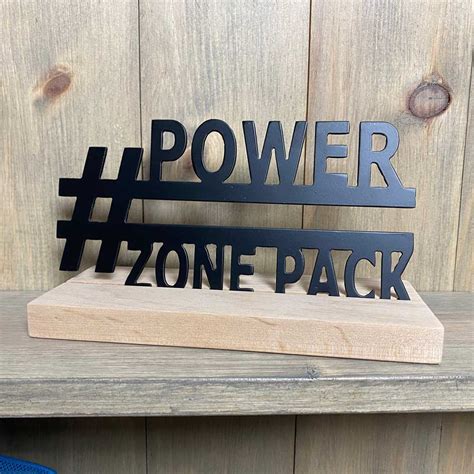 Power Zone Pack Sign | L4 Wood & Metal