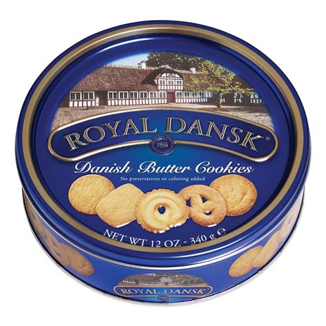 Royal Dansk 81997 Danish Butter Cookies, Blue Flat Display, Reusable ...