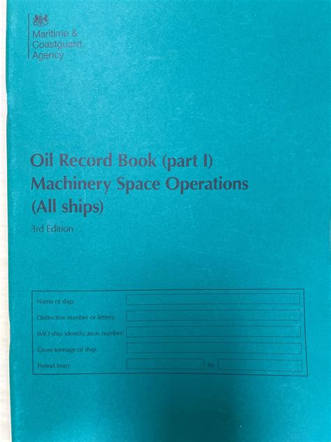 Oil record book (part 1)