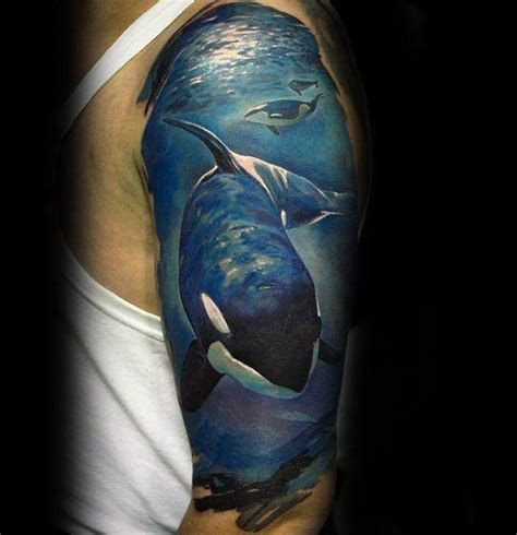 60 Orca Tattoo Designs For Men - Killer Whale Ink Ideas