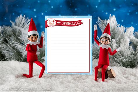 Use This Free Stationery to Write Your List to Santa | The Elf on the Shelf