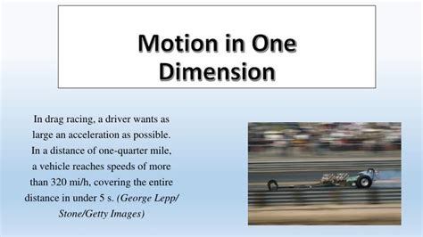 PPT - Motion in One Dimension PowerPoint Presentation, free download - ID:5578775