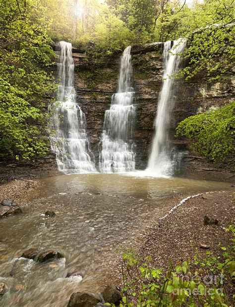 Triple Falls Waterfalls In The Arkansas Ozark Mountains Photograph by Brandon Alms