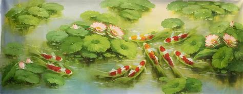 9 Koi Fish Painting Feng Shui