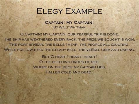 elegy examples - Google Search | Elegy examples, Types of poems, Elegy