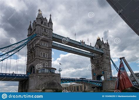 Tower Bridge Drawbridge in London. England and the United Kingdom Stock ...