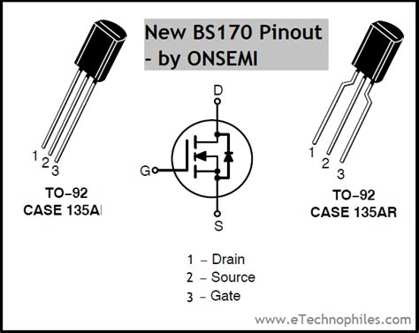 BS170 MOSFET Pinout, Datasheet, Equivalent & Specs Electronics Mini ...