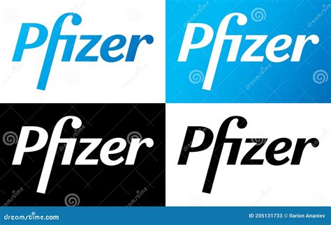 Pfizer Vector Logo - Latest Blue And Black Color Silhouette Set - American Pharmaceutical ...