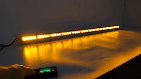 48 Inch LED Amber Traffic Adviser Warning Directional Arrow Lightbar - YouTube