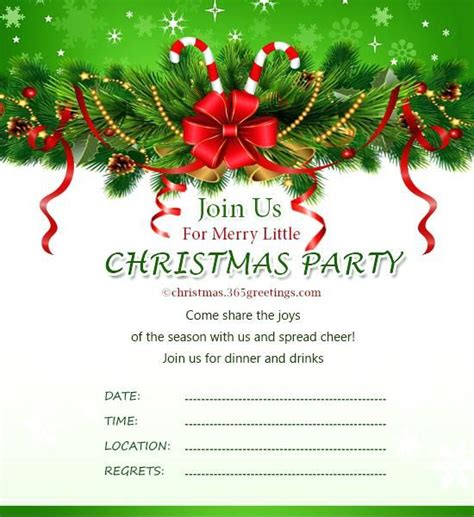 Christmas Lunch Invitations Free Template