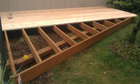 Building A Ground Level Deck Footings | Home Design Ideas