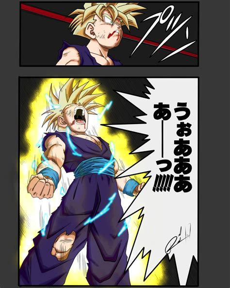 ArtStation - Ssj 2 Gohan transformation