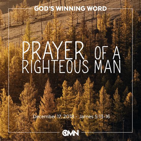 Prayer of a Righteous Man | Oregon Ministry Network