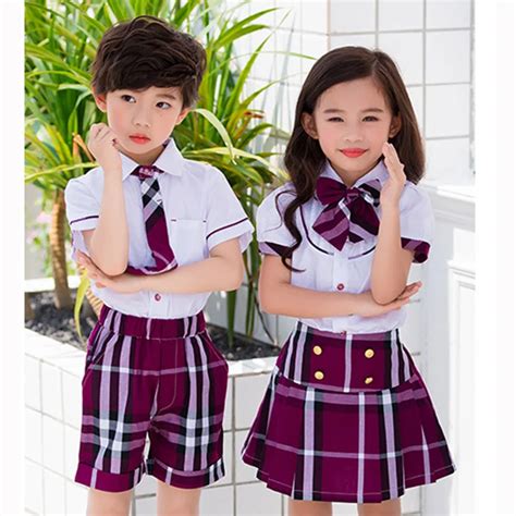 Academic Style School uniforms Costumes Shirt Pants Skirt Suit Girls ...