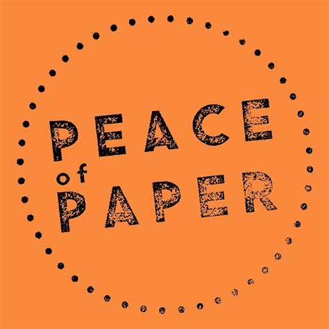 Peace of Paper Workshop