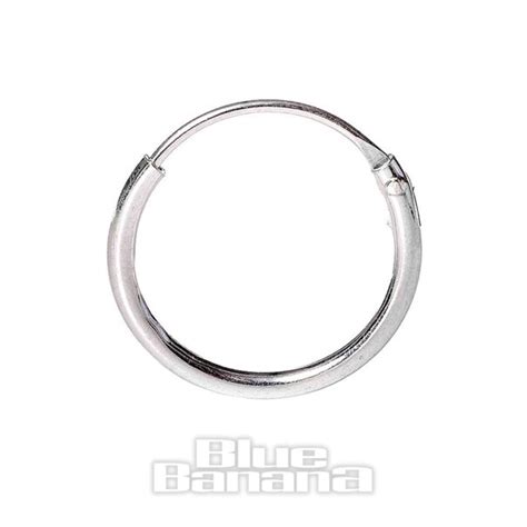 Blue Banana Silver 1.2 x 12mm Nose Ring Clip, Body Jewellery UK