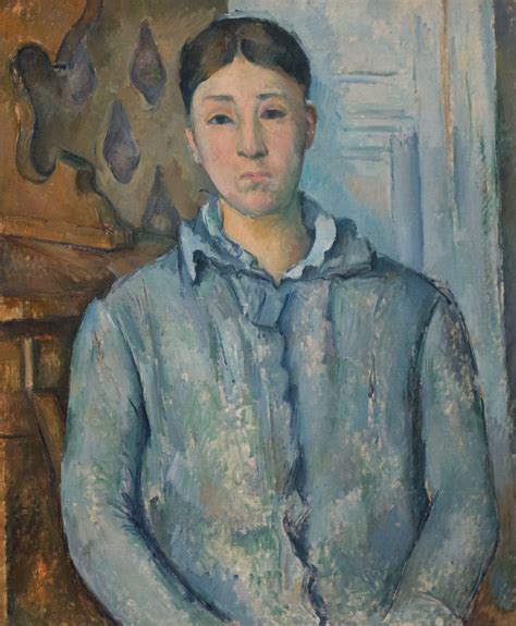 Paul Cézanne, Madame Cézanne in Blue, ca. 1888-90 | Cezanne portraits, Paul cezanne paintings ...