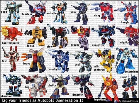 Tag your friends as Autobots Megatron, Decepticons, Autobots ...