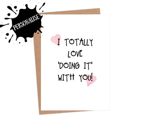 Funny valentines cards for her | dirty valentines day card | personalised