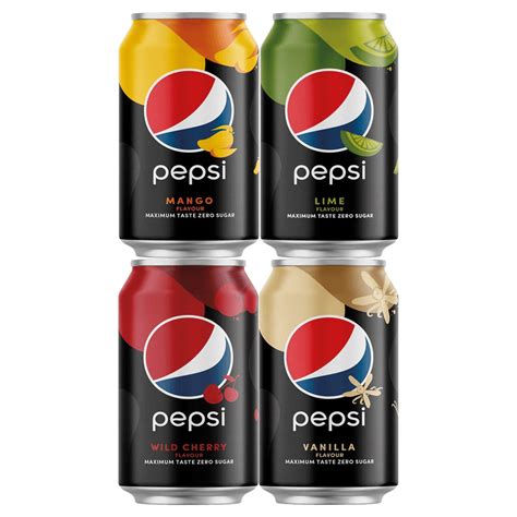 Pepsi Max Different Flavors Cans (Czech Republic) – sodasbymk