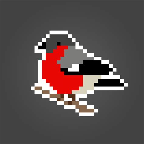 Pixel 8 bit bird. Animal game assets in vector illustration. 11950835 ...