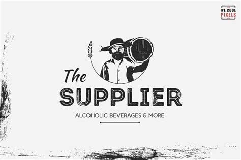 The Supplier Logo Template by WeCodePixels on @creativemarket | Logo templates, Music festival ...