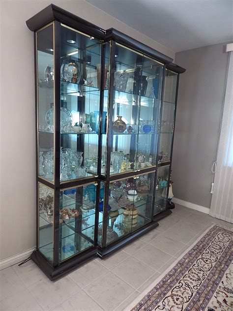 Large Contemporary Glass Display/China Cabinet | EBTH