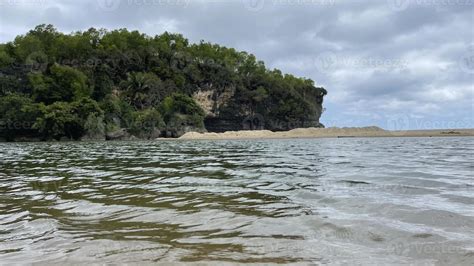 Panoramic Beach View 12190020 Stock Photo at Vecteezy