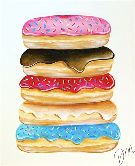 Donut Stack **All Ages Event** - Wine and Canvas - Minneapolis