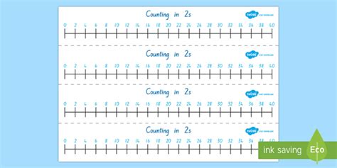 Counting in 2s Number Line (teacher made)