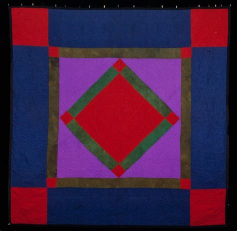 Diamond and Square Pattern Quilt, Unknown Amish | Mia