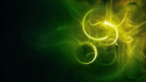 Download Yellow Abstract Green HD Wallpaper