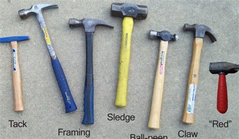 16 TIPS FOR CHOOSING A HAMMER: HAMMER TYPES, PURPOSE - platotheme.com