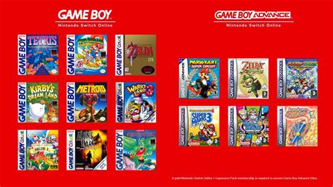 Game Boy, Game Boy Advance games launch on Nintendo Switch Online today ...