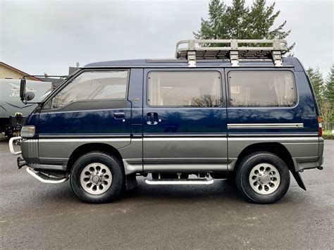 Northwest Mini Trucks | Used 1993 2-Tone Blue/Grey Mitsubishi Delica Star Wagon Exceed Turbo For ...