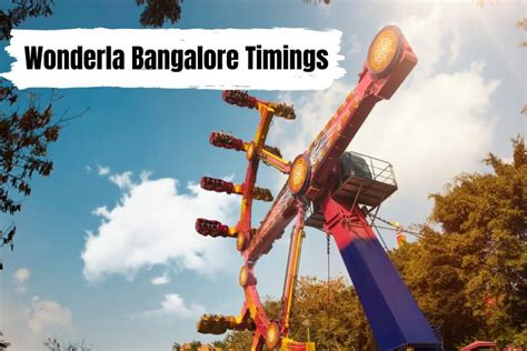 Wonderla Bangalore Timings 2023: Weekdays, Weekends [Opening & Closing]