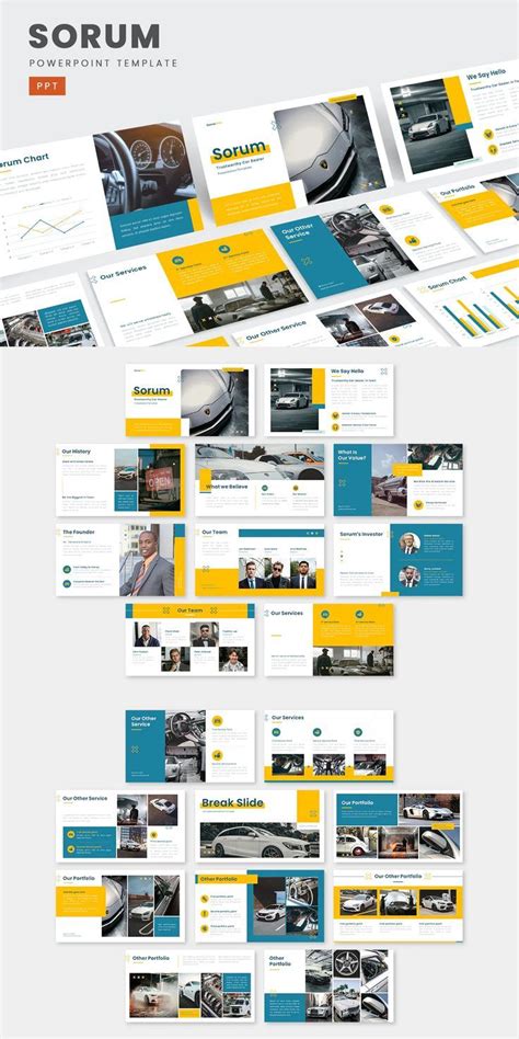 Sorum – Trustworthy Car Dealer PowerPoint Template by nathatype on Envato Elements in 2021 ...