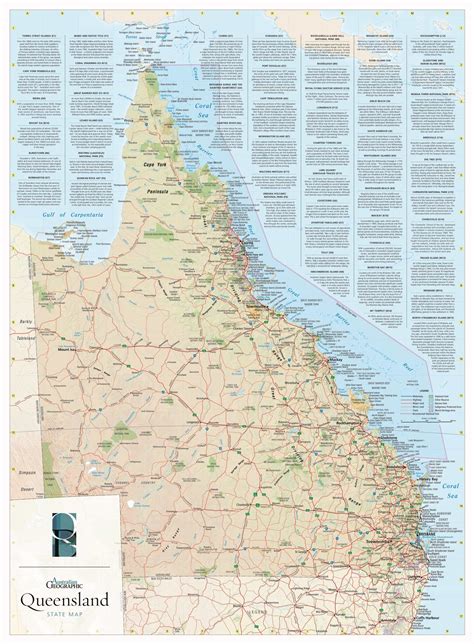 QLD State Map - Australian Geographic