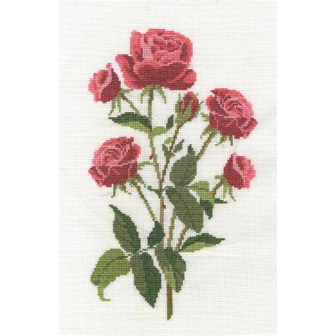 Roses Cross Stitch Kit | Animal Gift Club