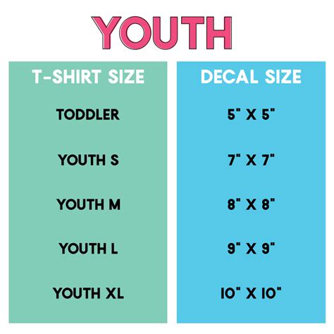 Htv T Shirt Design Size Chart - Ghana tips