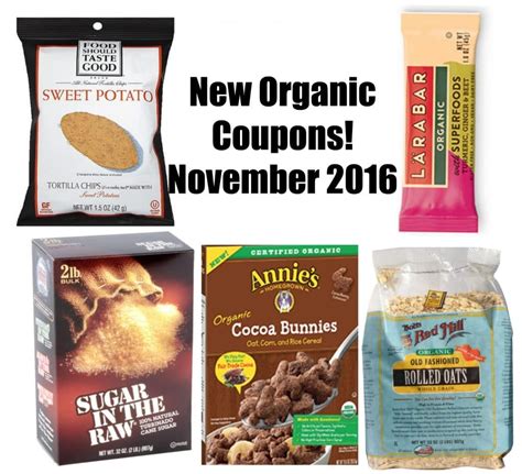 New Natural and Organic Printable Coupons- November 2016 - All Natural ...