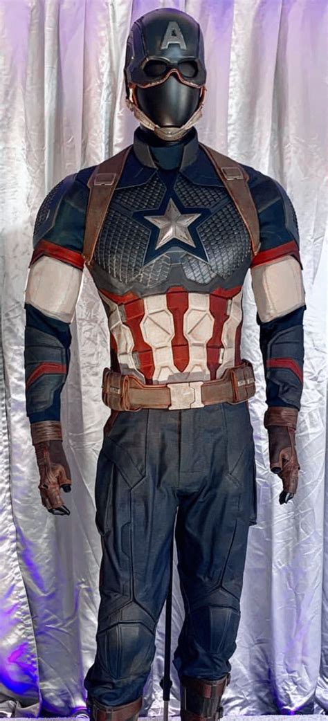 Avengers Endgame Captain America Costume Cosplay Steve Rogers ...