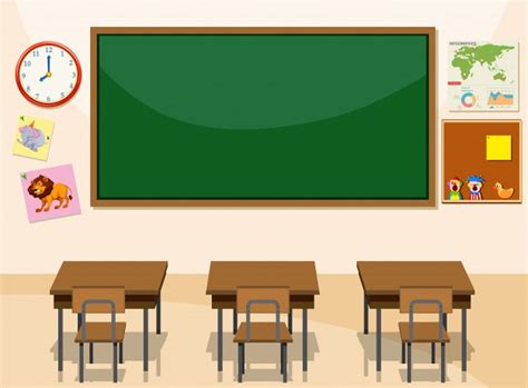 Interior of a classroom #paid, , #PAID, #Ad, #classroom, #Interior Background For Powerpoint ...